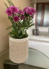 Natural Jute Planter Storage Organizer Side Table Accessory 4