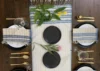 Handcrafted Organic Kala Cotton Indigo & White Table Napkins