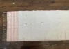 Organic Cotton Handcrafted Table Runner - 1 piece Light Pink & White